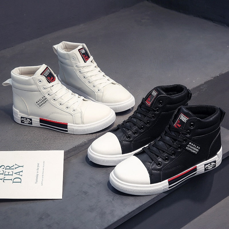 Herren Trendige High-Top Sneaker – Modischer Freizeitschuh für Herbst und Winter
