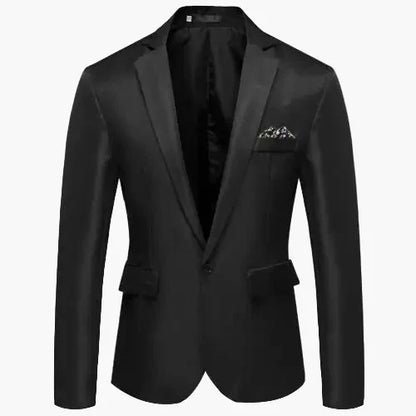 Herren Modernes Ein-Knopf-Sakko für Business und festliche Anlässe – Slim Fit Blazer