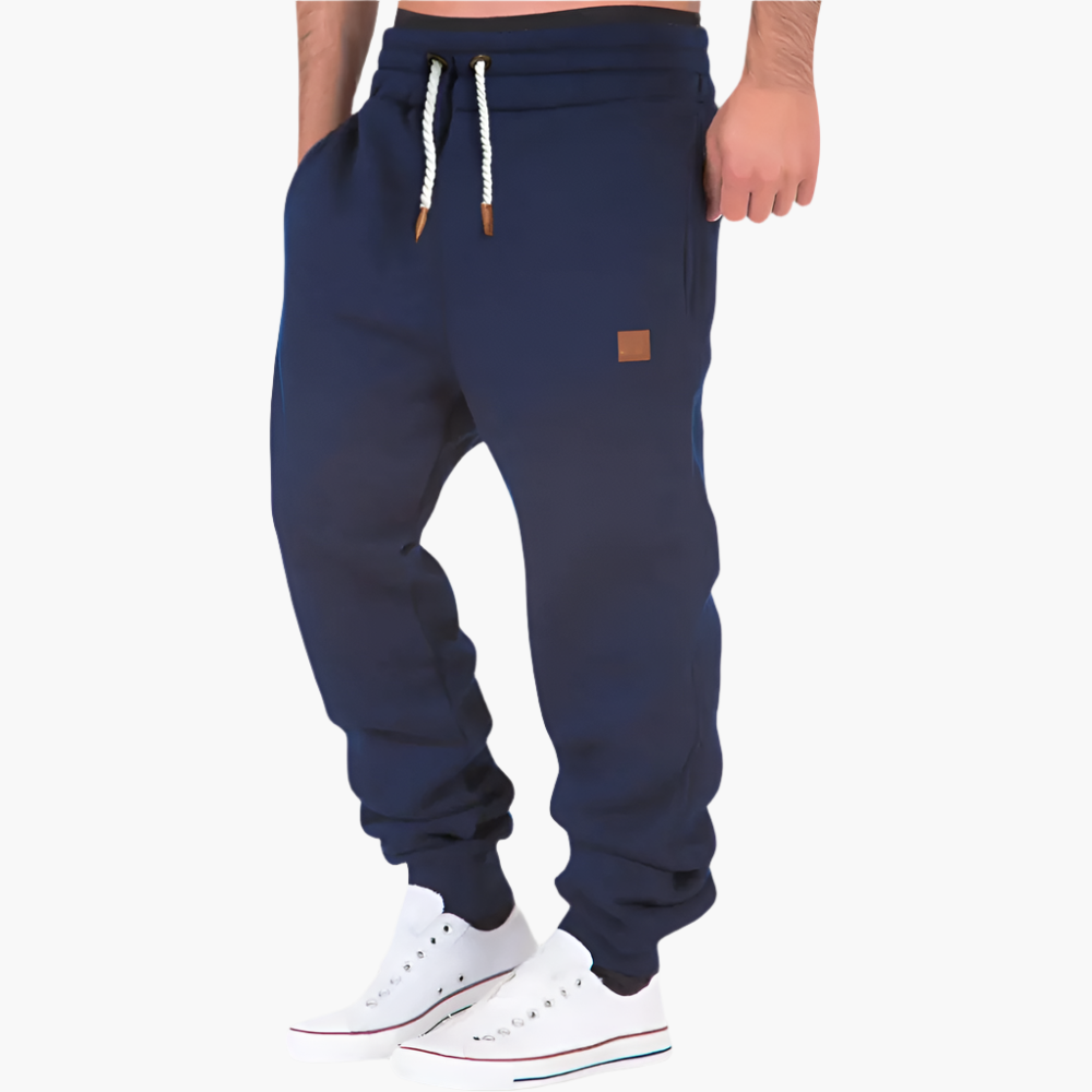 Herren Jogginghose Relaxed Fit – Sportliche Freizeithose mit Kordelzug und Seitentaschen