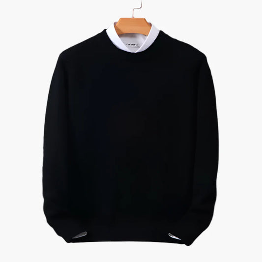 Herren Pullover mit Kragen – Klassischer Business Look, Eleganter Feinstrick, Ideal fürs Büro & Alltag