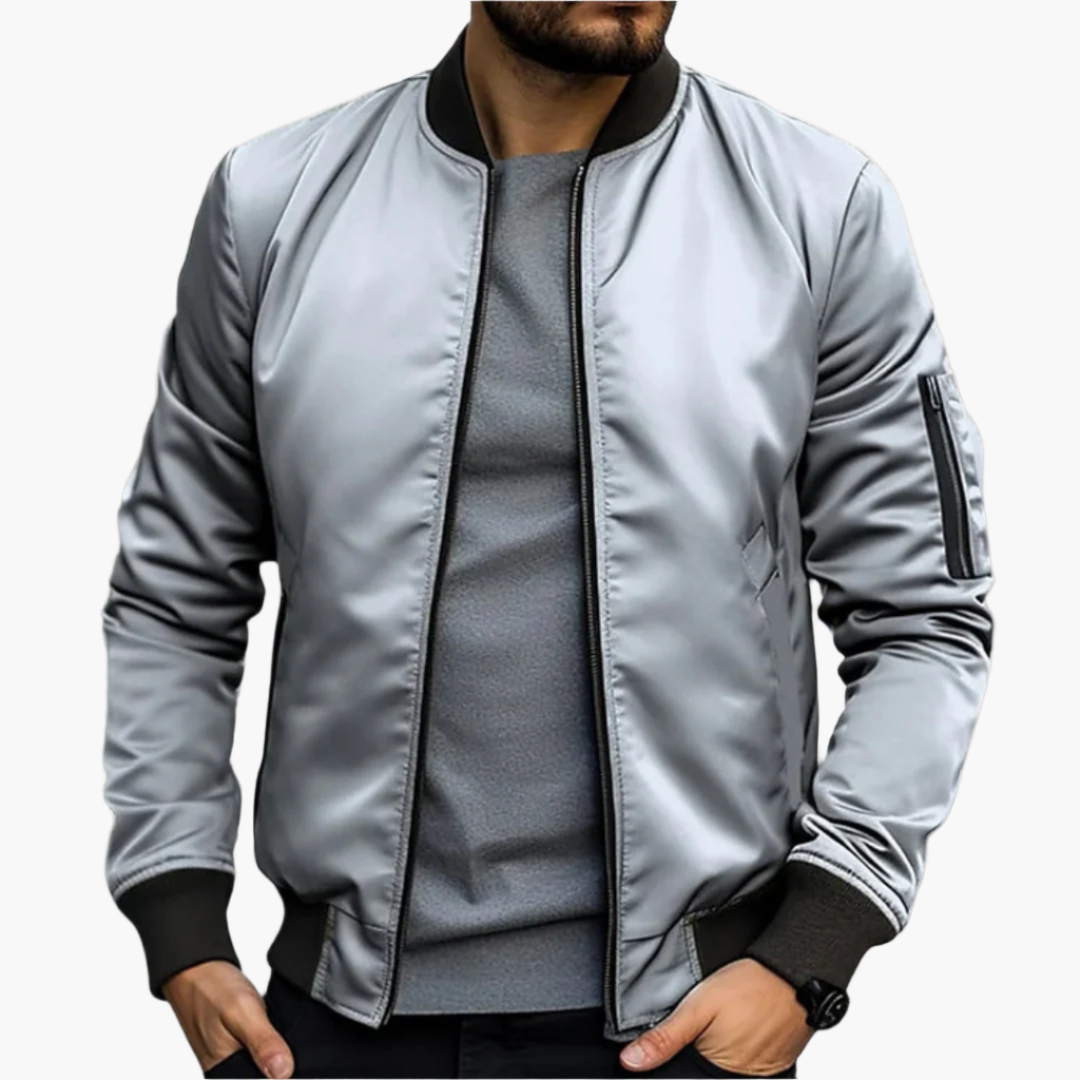 Herren Übergangs-Bomberjacke – Moderner Urban Style & Vielseitigkeit für Alltag und Freizeit