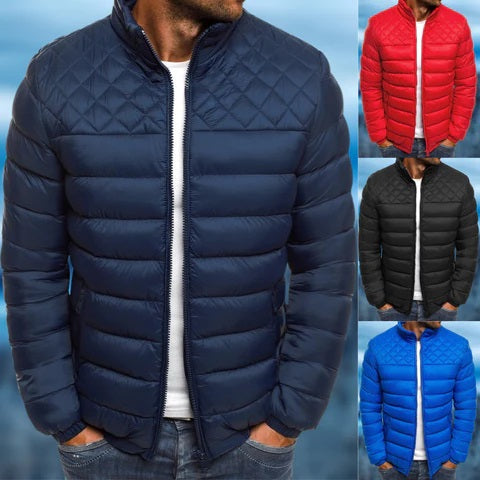 Herren Steppjacke Winddicht & Wasserdicht – Elegante Outdoorjacke für Alltag & Abenteuer