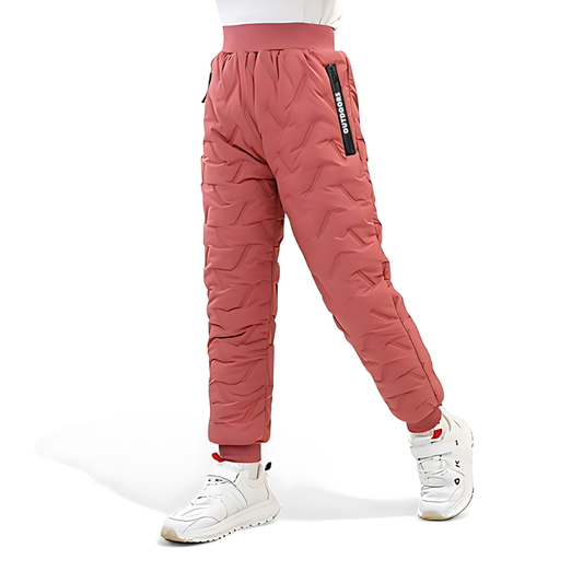 Kinder Outdoor Winter Thermohose – Wasserdicht & Gefüttert für Jungen und Mädchen – Sportliche Schneehose für Aktivitäten