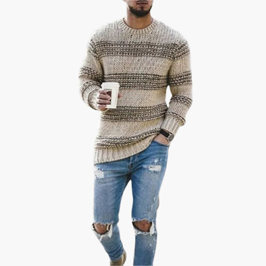 Herren Strickpullover im Norweger-Stil – Warmer Freizeitpullover für stilvolle Winter-Looks