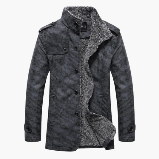 Herren Winterjacke mit Teddyfutter – Modischer Freizeitmantel für kalte Tage
