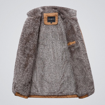 Herren Winterjacke mit Teddyfutter – Modischer Freizeitmantel für kalte Tage