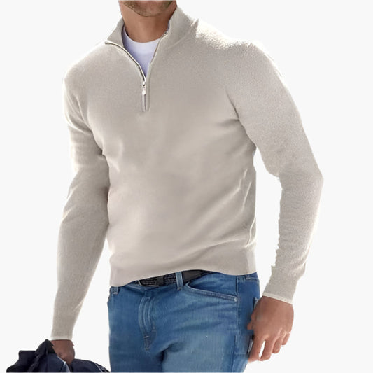 Herren Strickpullover mit Reißverschluss – Moderner Freizeit-Look und Komfort