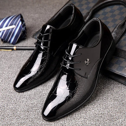 Herren Oxford Business Schuhe – Elegante Spitzkappe für Hochzeit & formelle Anlässe