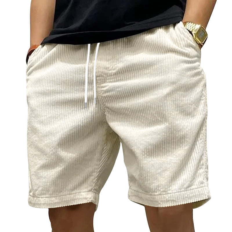 Ricky – Vintage Cargo-Shorts aus Premium-Vegan-Wildleder mit Taschen