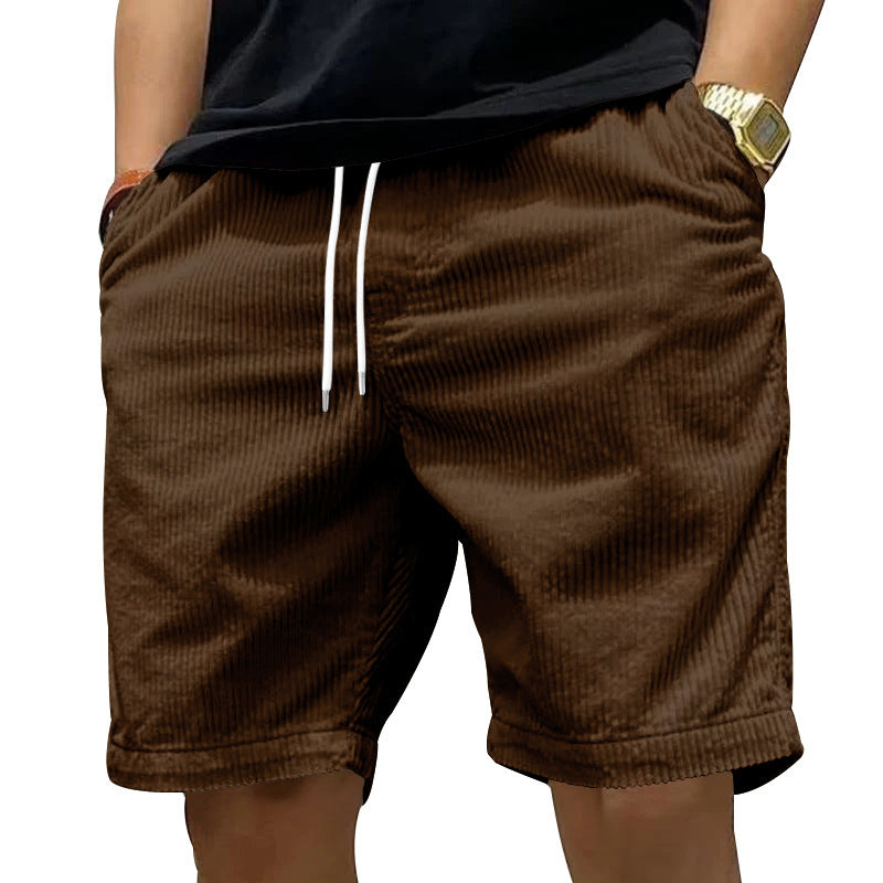 Ricky – Vintage Cargo-Shorts aus Premium-Vegan-Wildleder mit Taschen