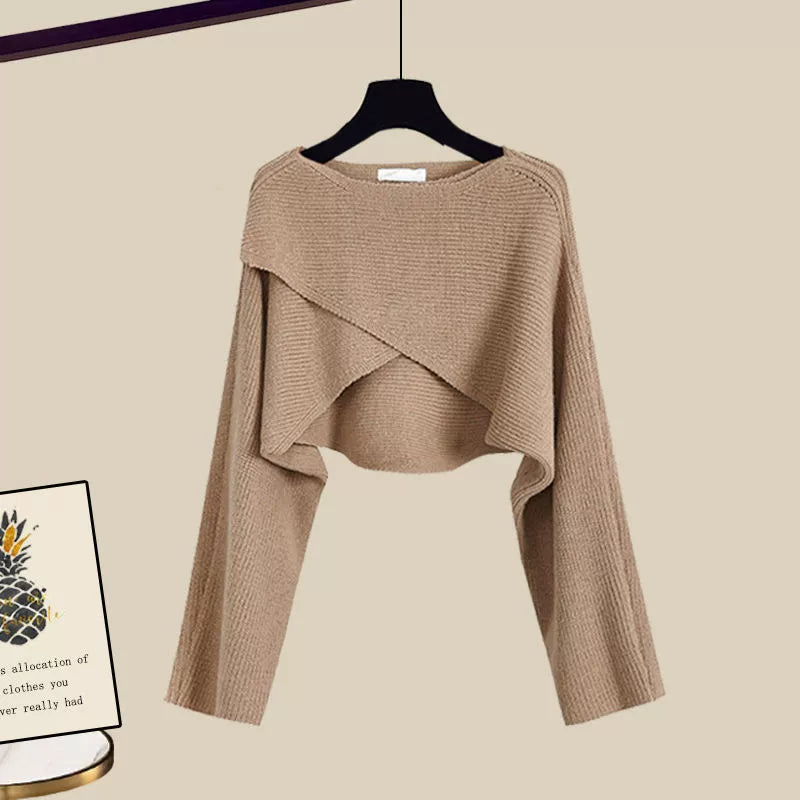 Damen Dreiteiliges Langarm Set – Elegantes Freizeit-Outfit für Alltag & Büro
