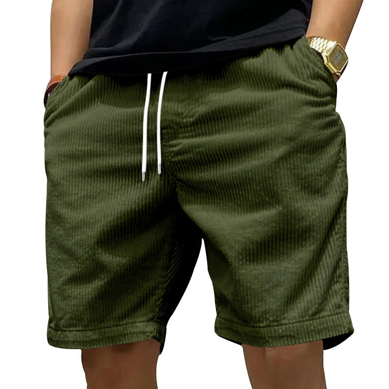 Ricky – Vintage Cargo-Shorts aus Premium-Vegan-Wildleder mit Taschen