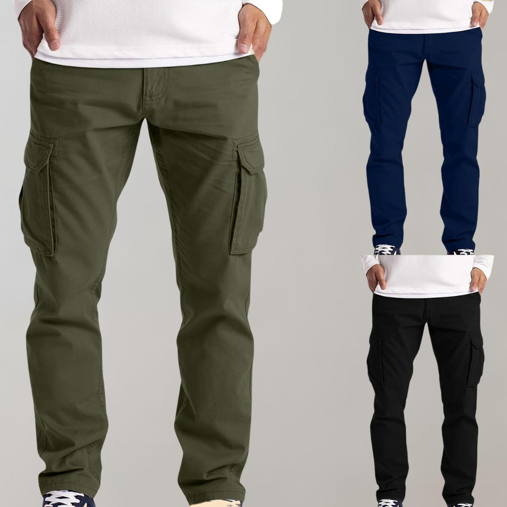 Herren Cargo Hose – Vielseitige, Bequeme Freizeithose mit Praktischen Taschen für Alltag & Outdoor