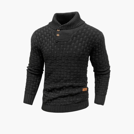 Herren Strickpullover mit Stehkragen – Stilvoller Freizeitpullover für Herbst und Winter