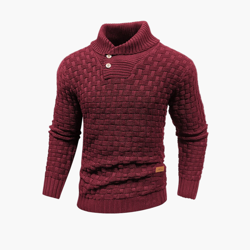 Herren Strickpullover mit Stehkragen – Stilvoller Freizeitpullover für Herbst und Winter