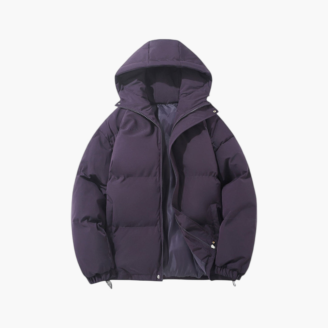 Herren Winter Steppjacke mit Kapuze – Urbaner Stil für Alltag und Freizeit