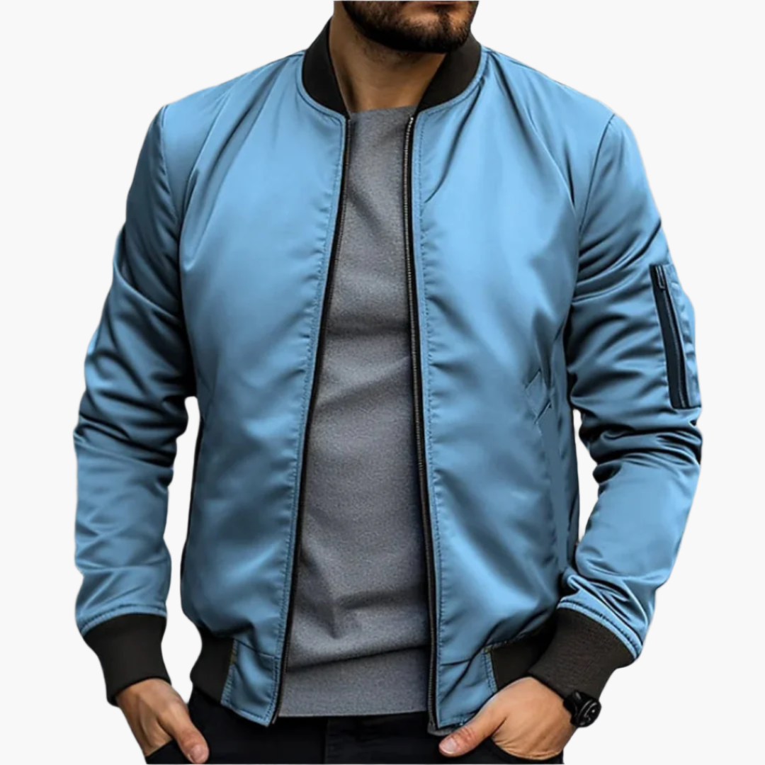 Herren Übergangs-Bomberjacke – Moderner Urban Style & Vielseitigkeit für Alltag und Freizeit