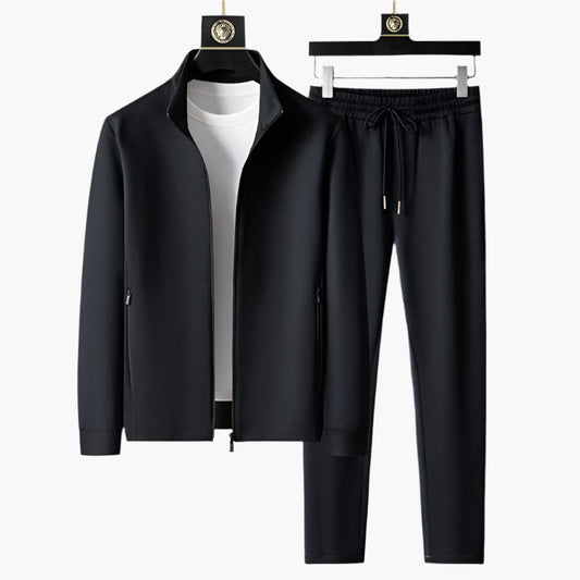 Herren Trainingsanzug Set – Sportlicher Freizeitanzug mit Reißverschlussjacke und Jogginghose für Alltag und Fitness