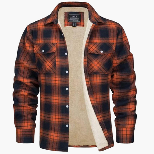 Herren Freizeitjacke Kariert im Outdoor-Stil – Wärmende Übergangsjacke für Herbst & Winter