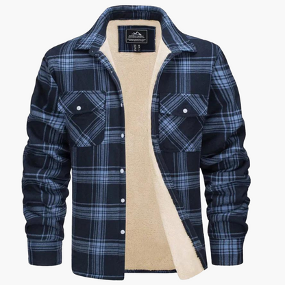 Herren Freizeitjacke Kariert im Outdoor-Stil – Wärmende Übergangsjacke für Herbst & Winter