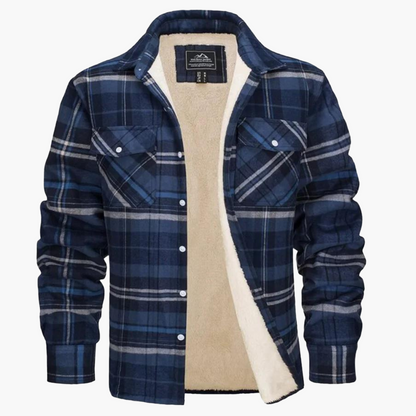 Herren Freizeitjacke Kariert im Outdoor-Stil – Wärmende Übergangsjacke für Herbst & Winter