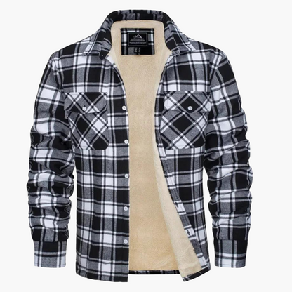 Herren Freizeitjacke Kariert im Outdoor-Stil – Wärmende Übergangsjacke für Herbst & Winter