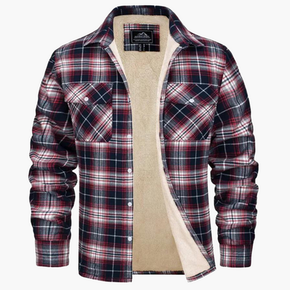 Herren Freizeitjacke Kariert im Outdoor-Stil – Wärmende Übergangsjacke für Herbst & Winter