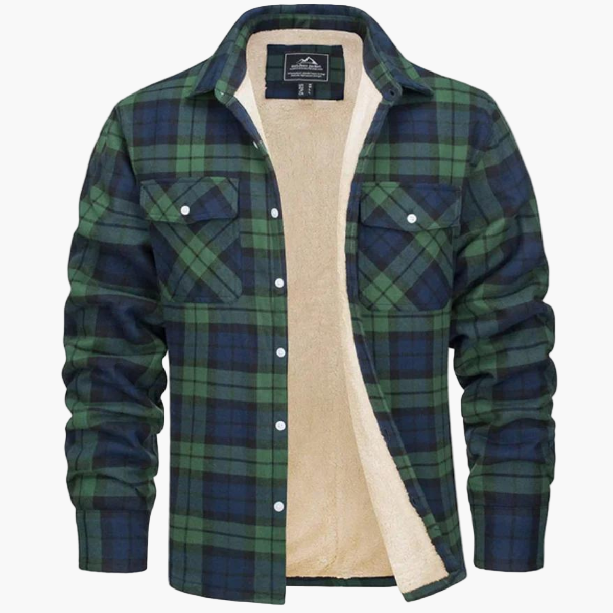 Herren Freizeitjacke Kariert im Outdoor-Stil – Wärmende Übergangsjacke für Herbst & Winter