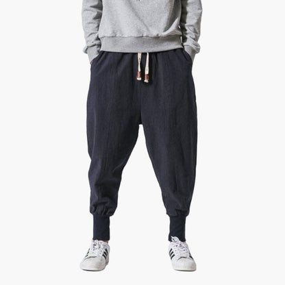 Herren Haremshose Casual Relaxed Fit – Modische Freizeithose für Alltag & Sport