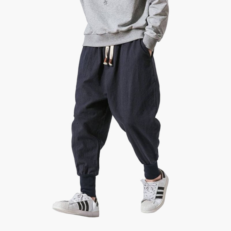 Herren Haremshose Casual Relaxed Fit – Modische Freizeithose für Alltag & Sport