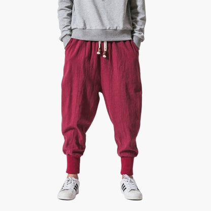 Herren Haremshose Casual Relaxed Fit – Modische Freizeithose für Alltag & Sport