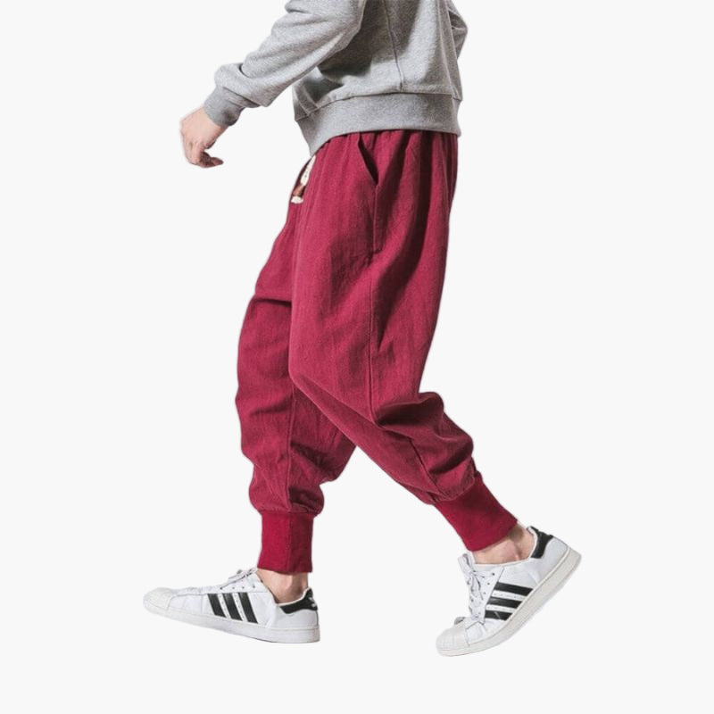Herren Haremshose Casual Relaxed Fit – Modische Freizeithose für Alltag & Sport