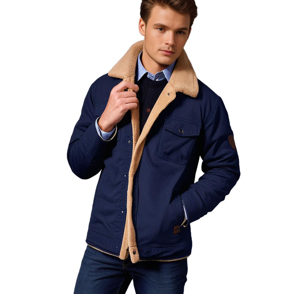 Herren Bomberjacke Vintage Winter Warm Gefüttert – Stilvolle Freizeitjacke für Alltag und Outdoor