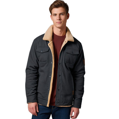 Herren Bomberjacke Vintage Winter Warm Gefüttert – Stilvolle Freizeitjacke für Alltag und Outdoor