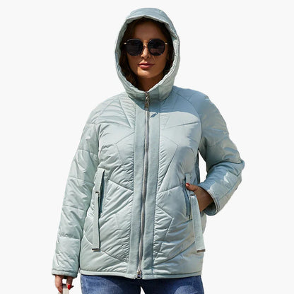 Damen Steppjacke für Alltag & Freizeit – Moderne Übergangsjacke mit Kapuze
