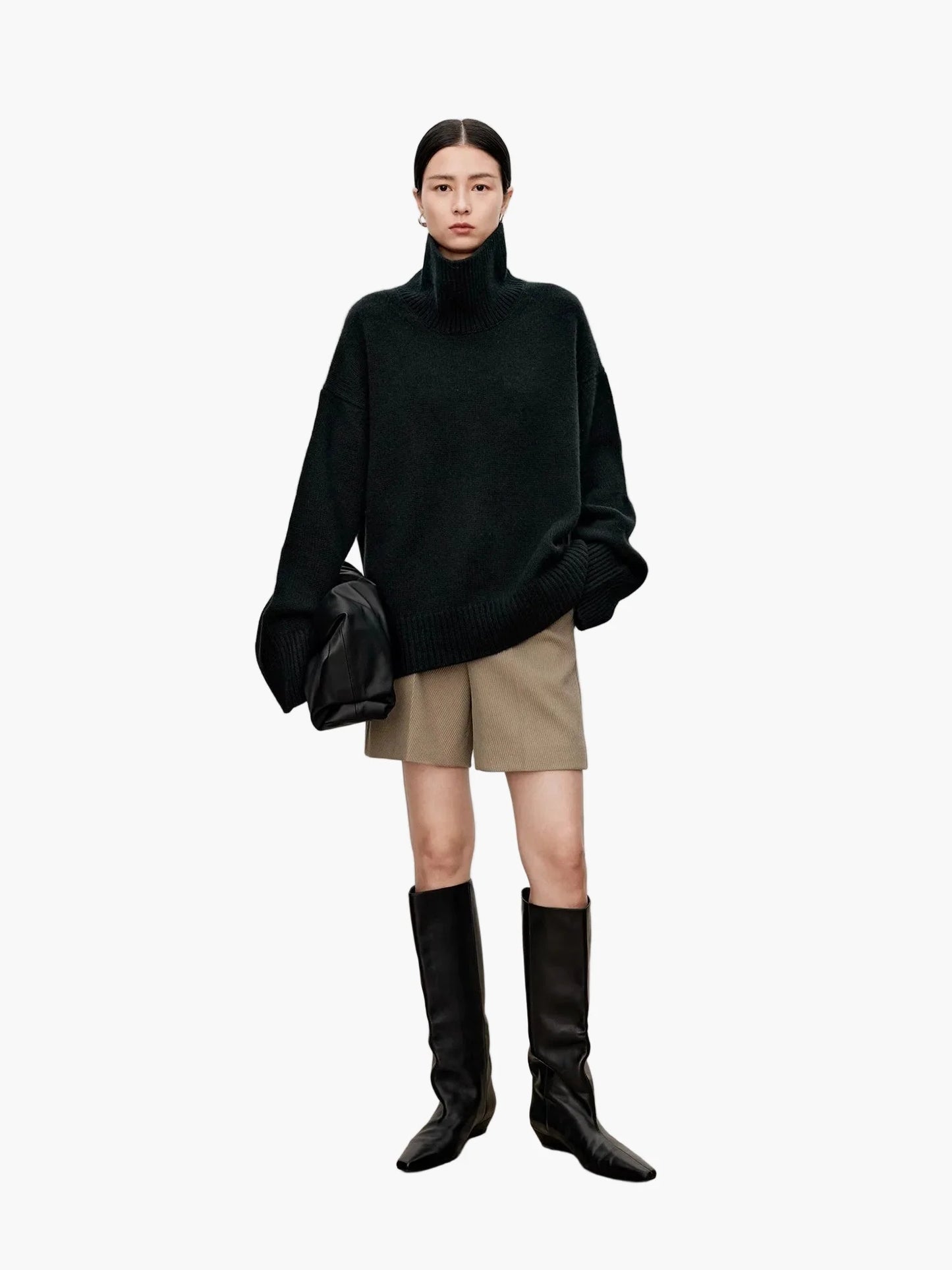 Damen Oversize Rollkragenpullover für stilvolle Herbst- und Winterlooks