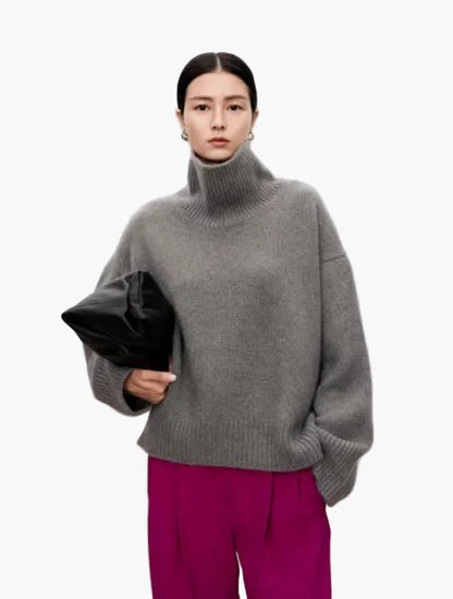 Damen Oversize Rollkragenpullover für stilvolle Herbst- und Winterlooks
