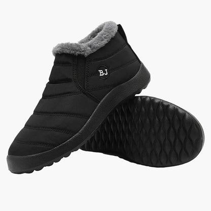 Damen Winter Stiefeletten Komfort Warm Gefüttert Outdoor Slip-On Schuhe