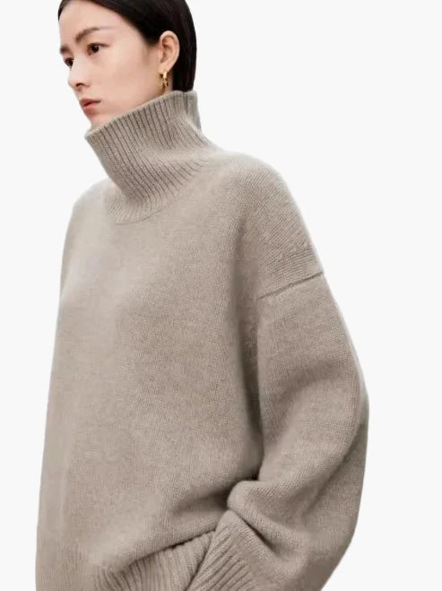 Damen Oversize Rollkragenpullover für stilvolle Herbst- und Winterlooks