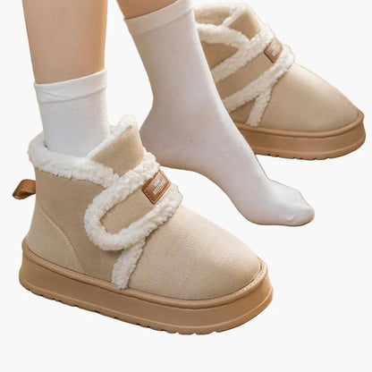 Damen Winter Hausschuhe Warmes Plüsch Design, Bequeme Rutschfeste Pantoffeln für Zuhause