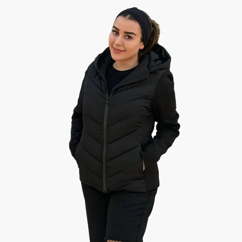Damen Steppjacke mit Kapuze – Modische Freizeitjacke für Herbst und Winter