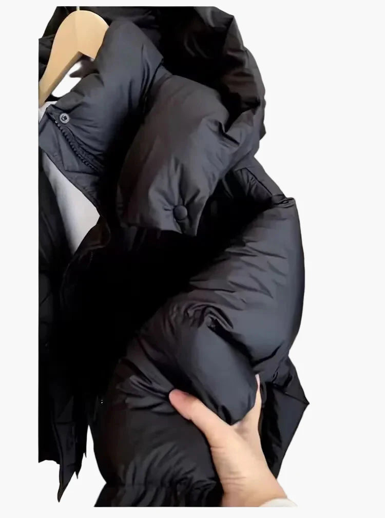 Damen Winter Steppjacke mit Kapuze – Modische Alltagspufferjacke für kalte Tage