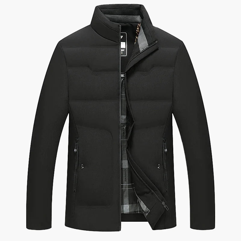 Herren Business Casual Steppjacke – Winddicht, Kälteschutz, Verdickt, Ideal für Herbst & Winter