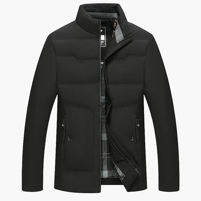 Herren Business Casual Steppjacke – Winddicht, Kälteschutz, Verdickt, Ideal für Herbst & Winter