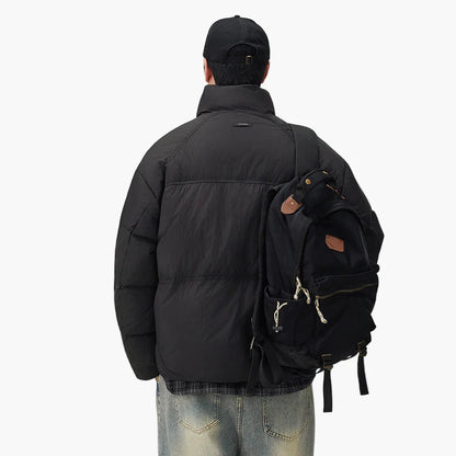 Herren Oversize Pufferjacke im Streetwear-Style – Lässige Übergangsjacke für Alltag & Freizeit