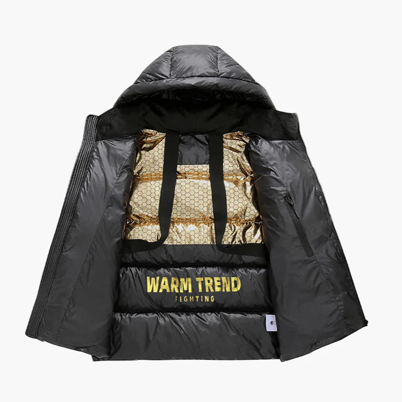 Herren Steppjacke mit Kapuze – Moderner Winterstil für Alltag und Freizeit