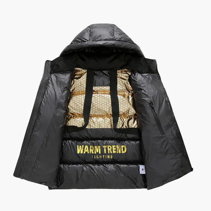 Herren Steppjacke mit Kapuze – Moderner Winterstil für Alltag und Freizeit