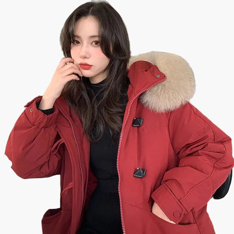 Damen Winter Parka mit Kapuze – Modischer Alltagsmantel im lässigen Stil