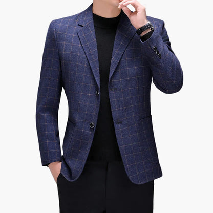 Herren Business Casual Kariertes Sakko – Modernes Freizeit- und Büro-Outfit