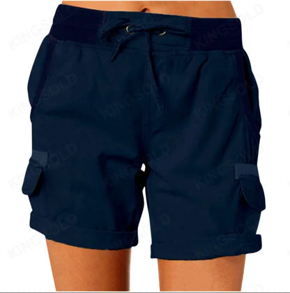 Esme – Damen Cargo-Shorts aus Baumwolle und Leinen